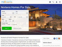 Tablet Screenshot of norterrahomes.com